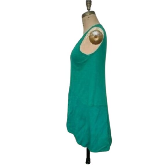 2/$40 Anthropologie Left of Center Calla  Calla high low Tunic Tank in green - Picture 4 of 8